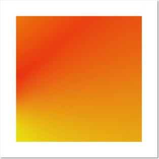 orange yellow gradient texture Posters and Art